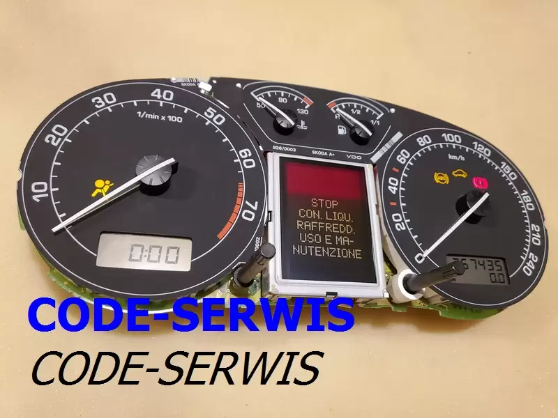 naprawa zegarów skoda